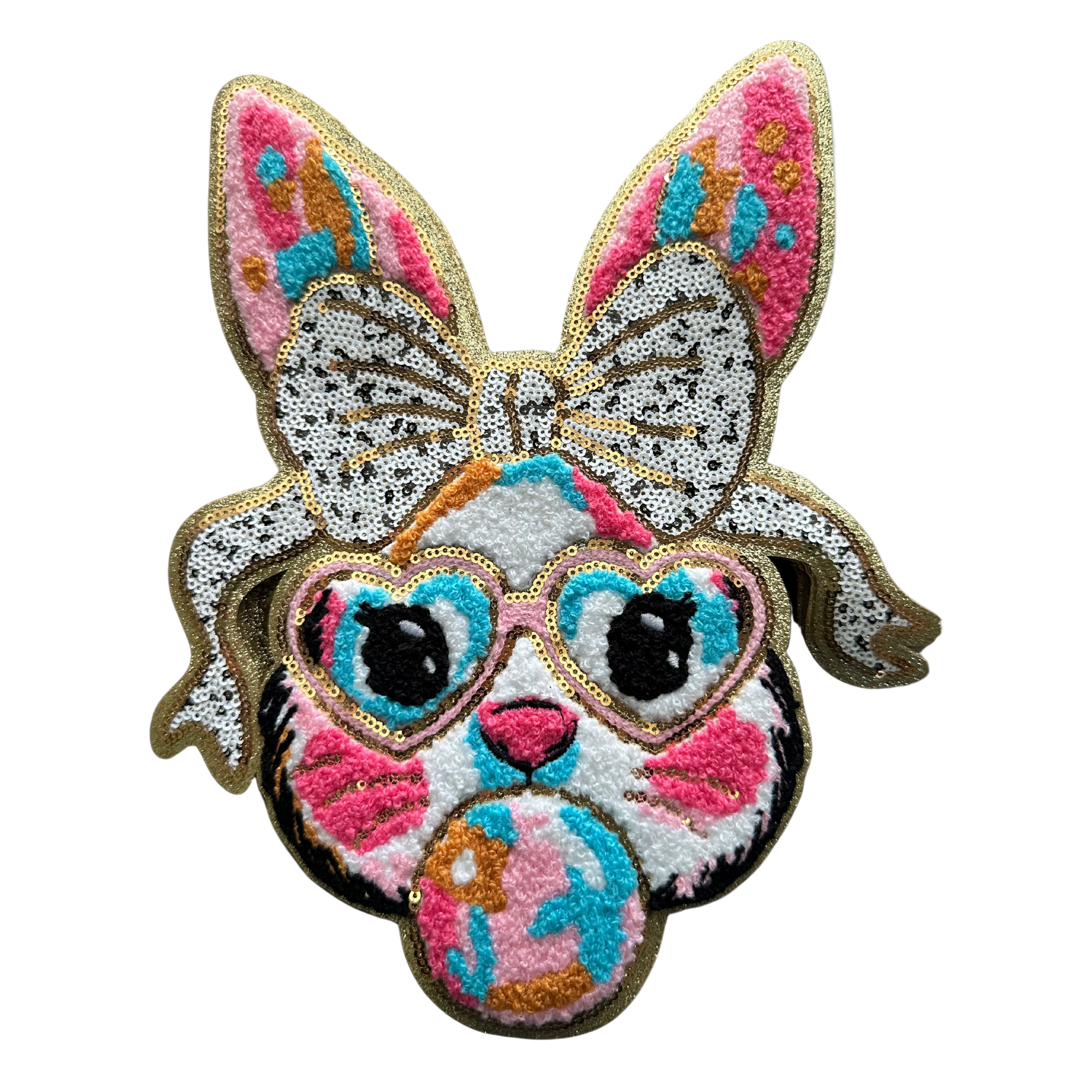 Bunny Bubble Chenille and Sequin Patch by Neptune Transfers