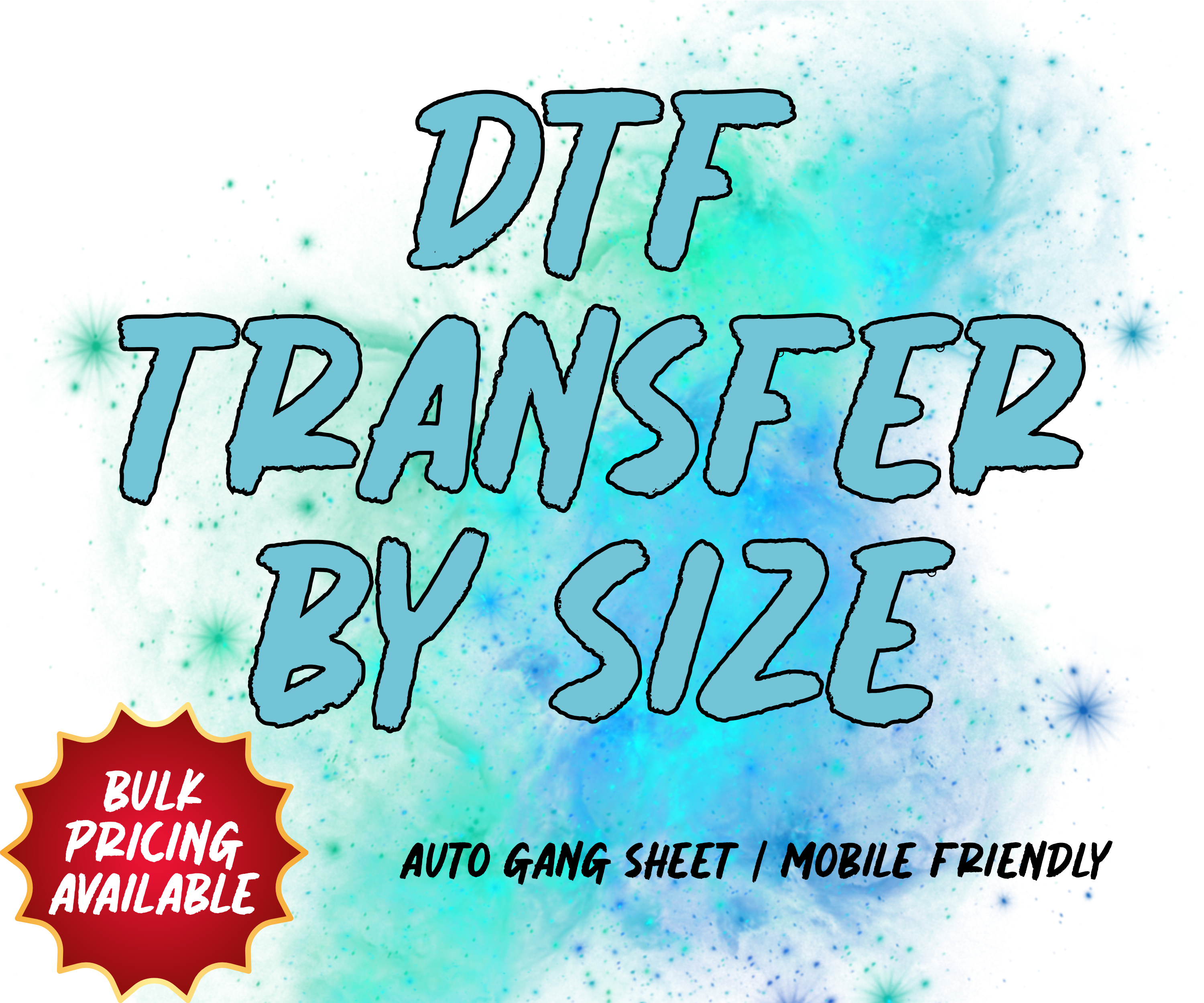DTF Transfer By Size