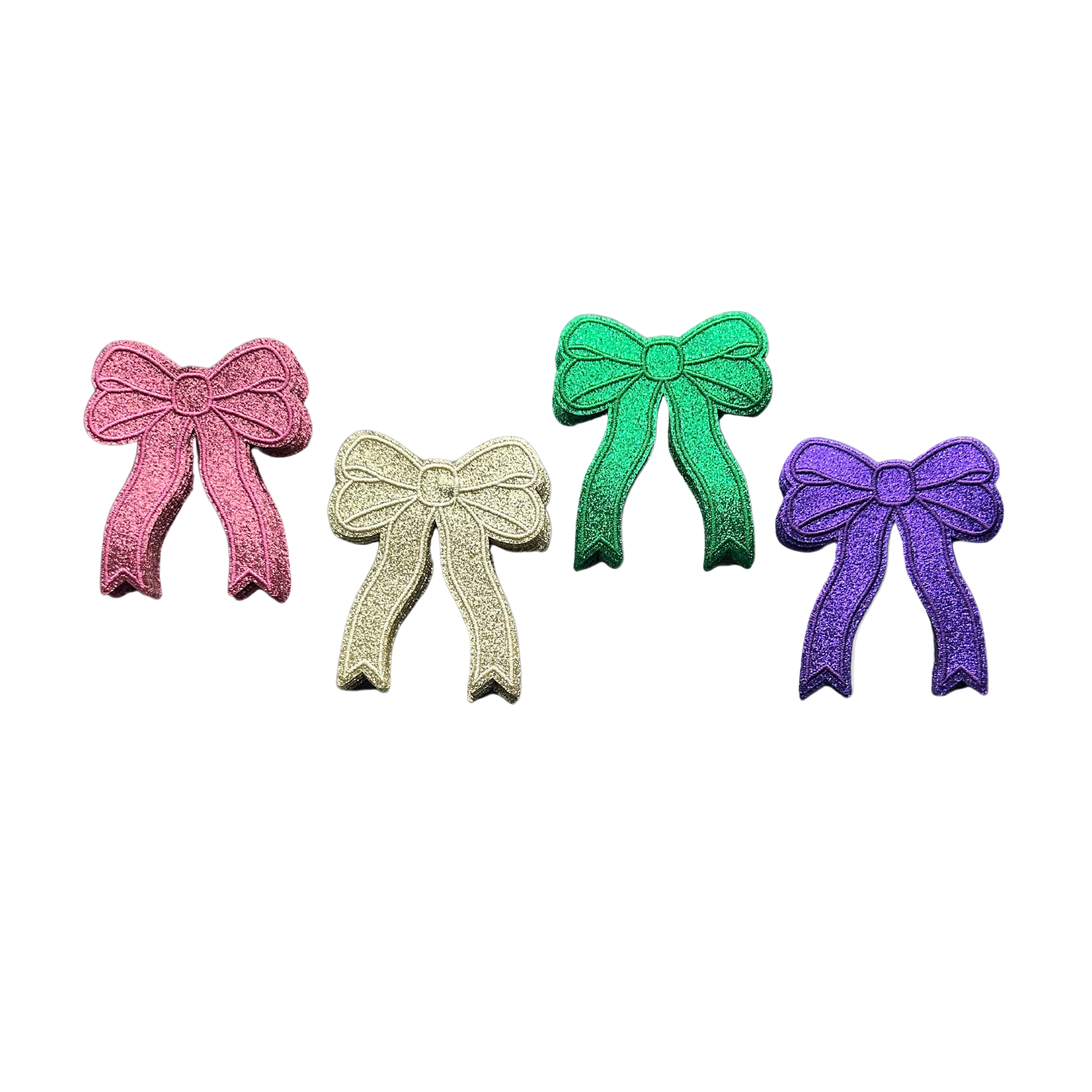 Glitter Mini Bow Patch by Neptune Transfers