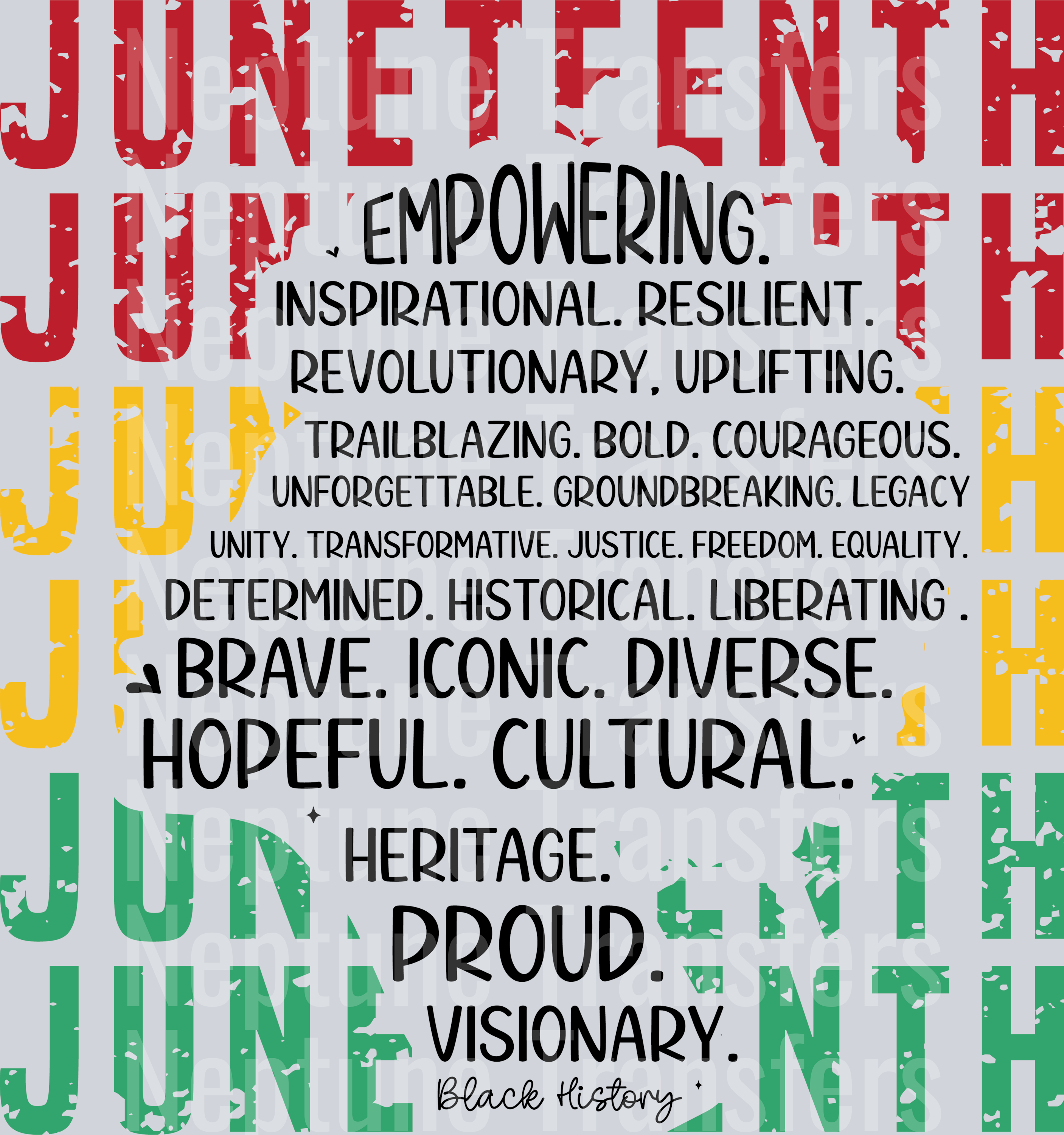 Juneteenth 1865 Black Potrait