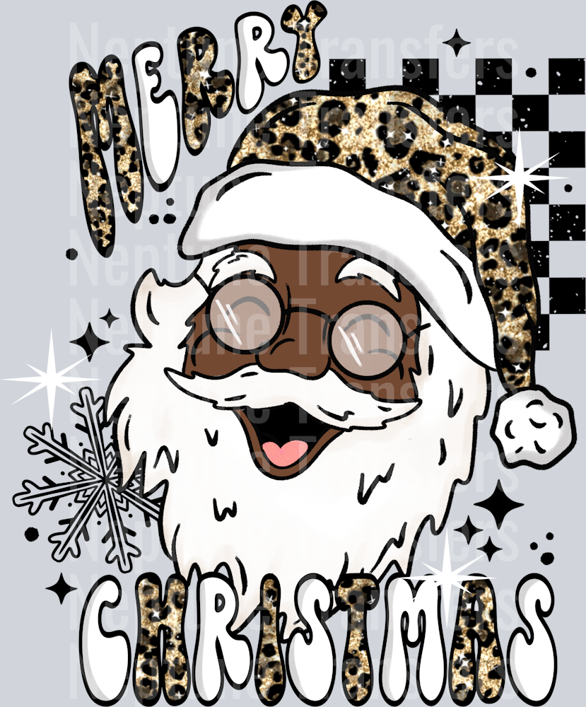 Merry Christmas Santa Darker Skin