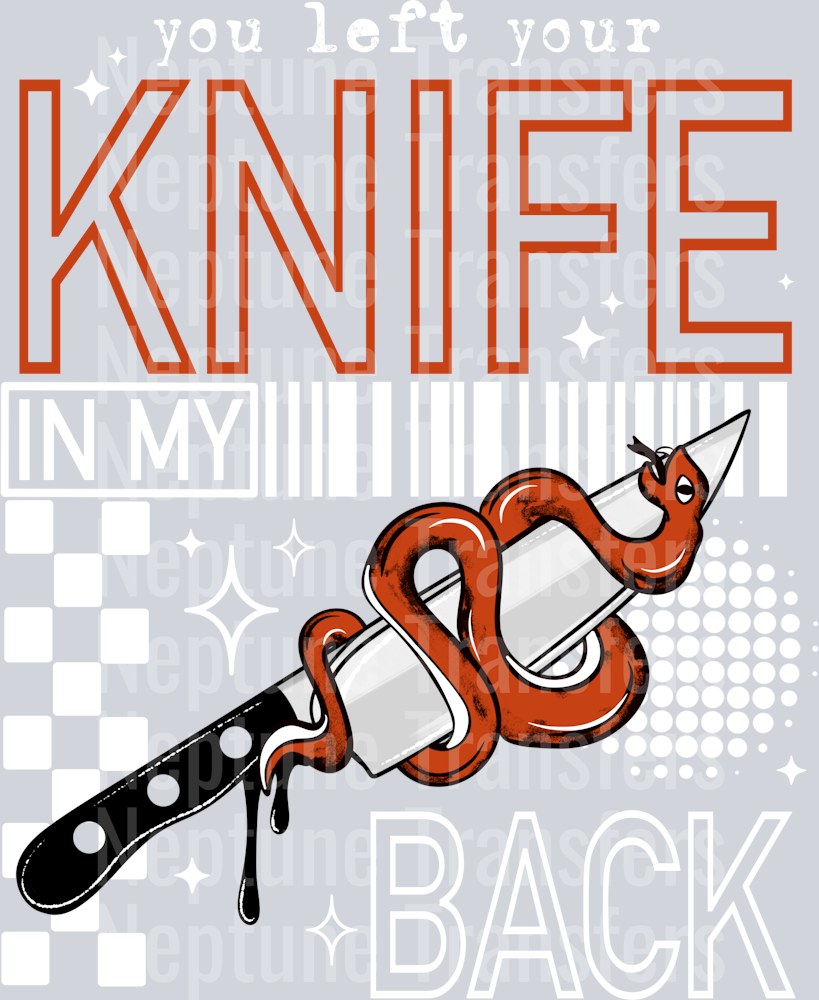 Knife In My Back White