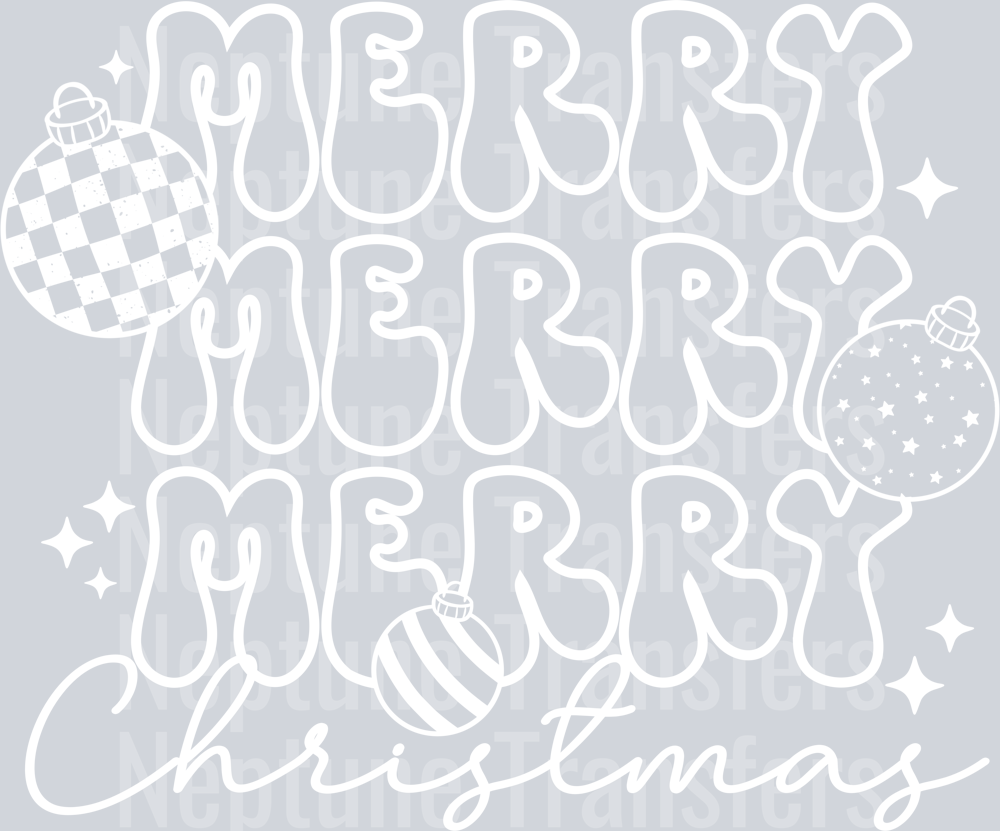 MERRY STACKED SINGLE COLOR WHITE