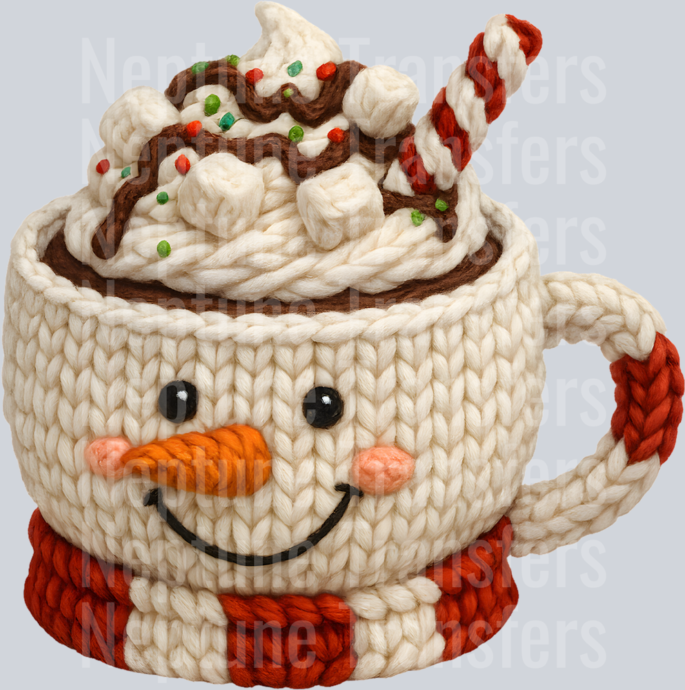 SNOWMAN HOT COCOA FAUX YARN