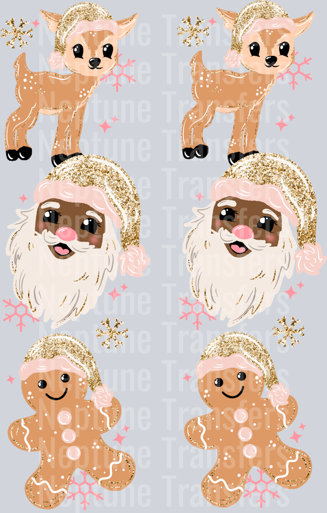 Merry Christmas Dark Skin Tone 2 Sleeve