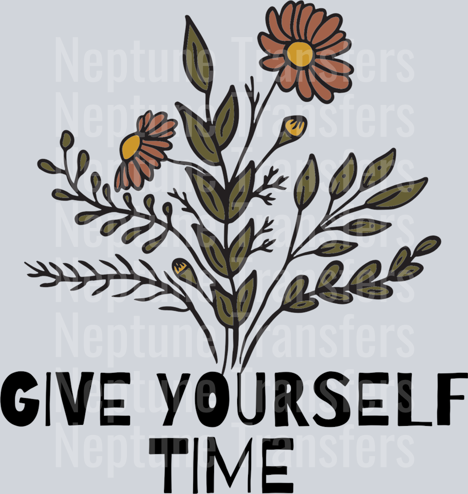 GIVE YOURSELF TIME BLACK FONT