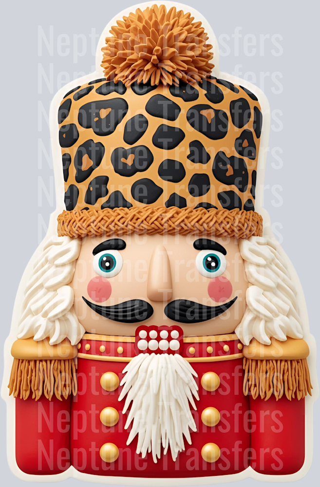 NUTCRACKER LEOPARD HAT FAUX DETAILED