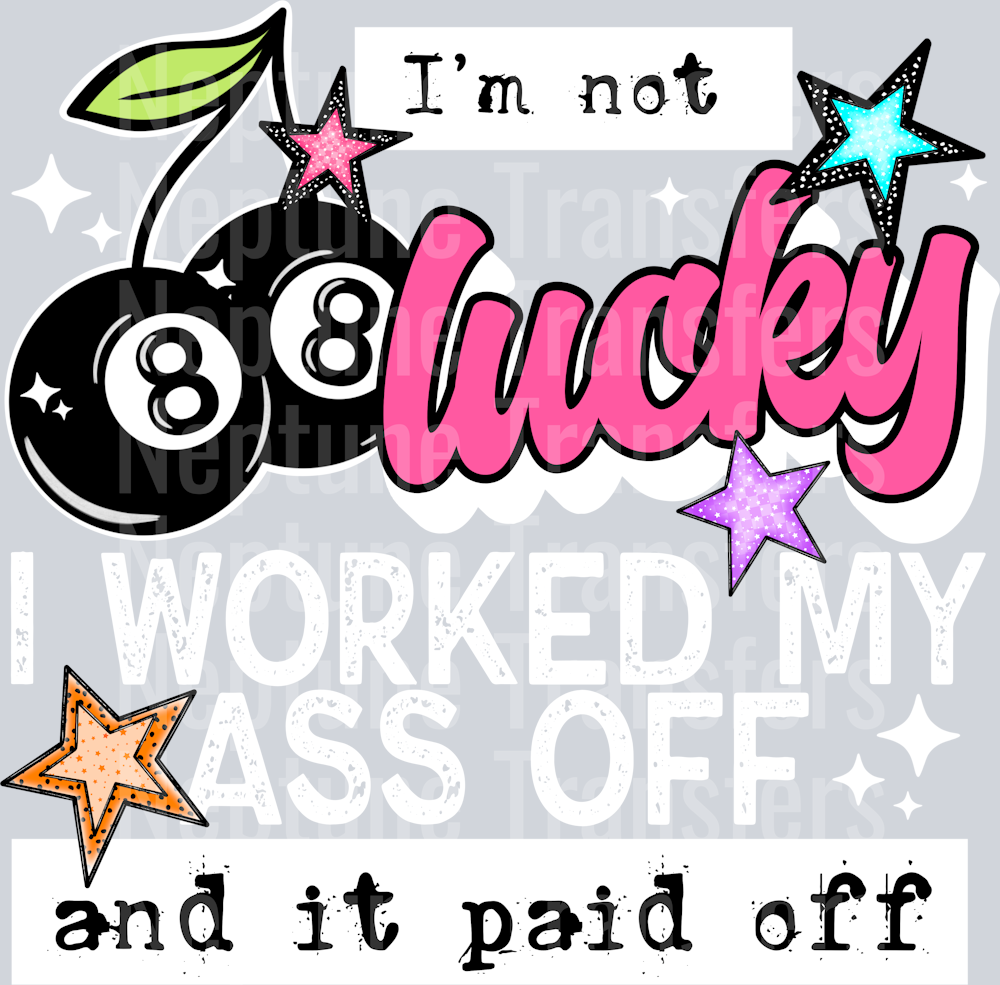 WORKED MY ASS OFF WHITE