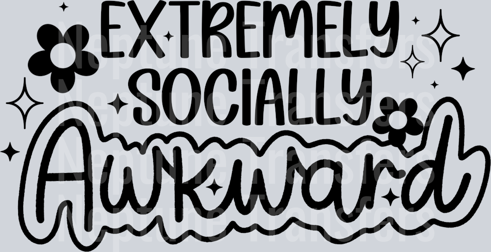 Extremely Socially Awkward Single Color Black