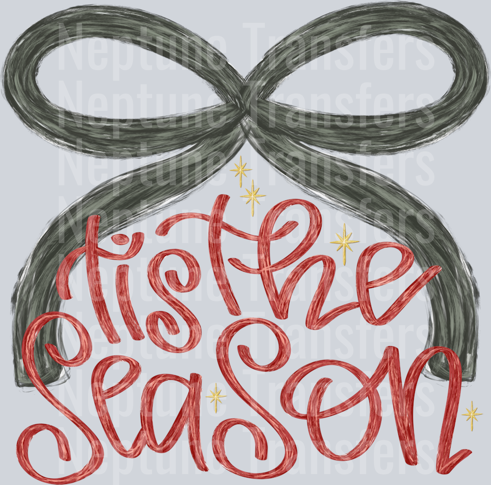 Tis The Season Bow Messy BRush