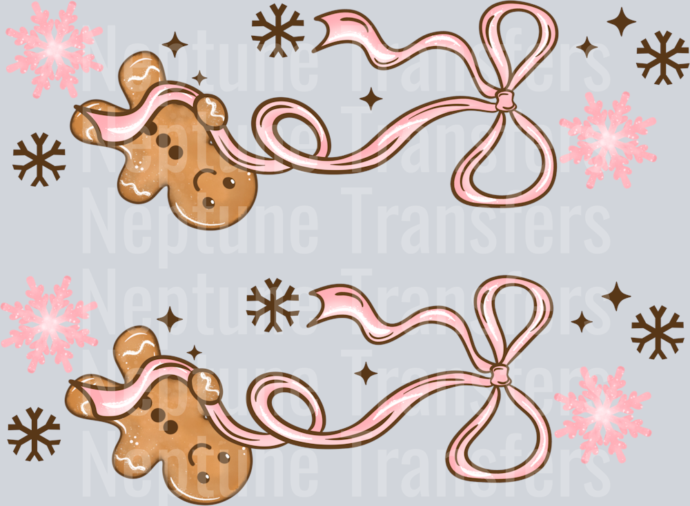 GINGERBREAD BOW COFFEE SLEEVES