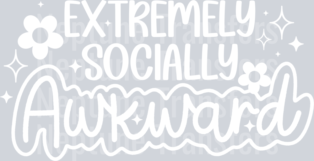 Extremely Socially Awkward Single Color White