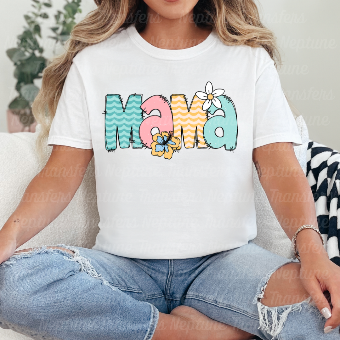Summer Mama Doodle - Distressed