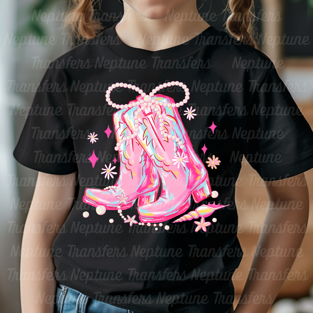 Pretty Pink Cowgirl Boots
