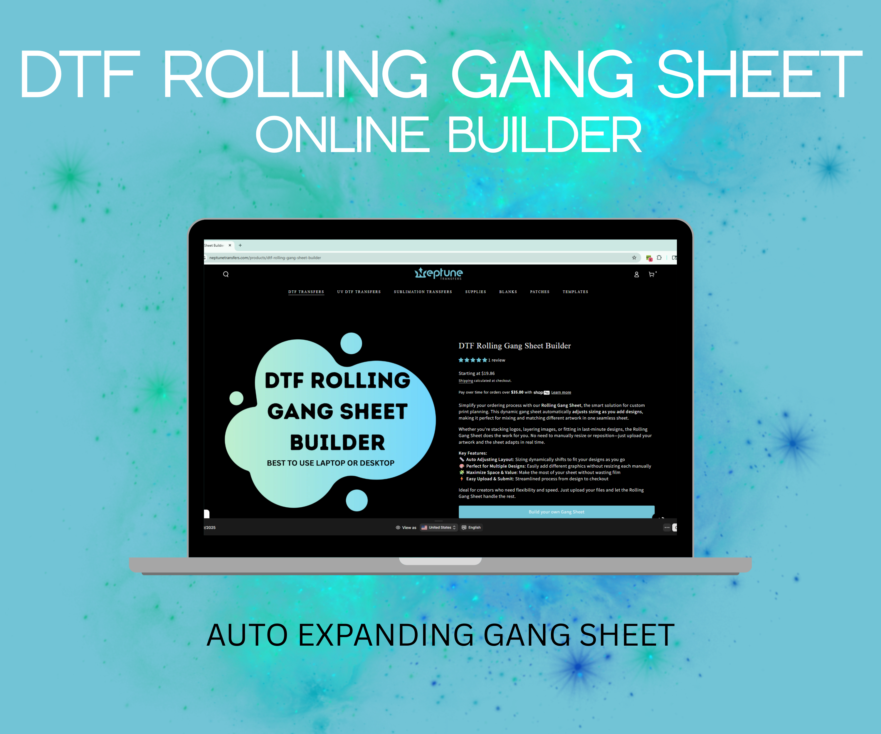 DTF Rolling Gang Sheet Builder
