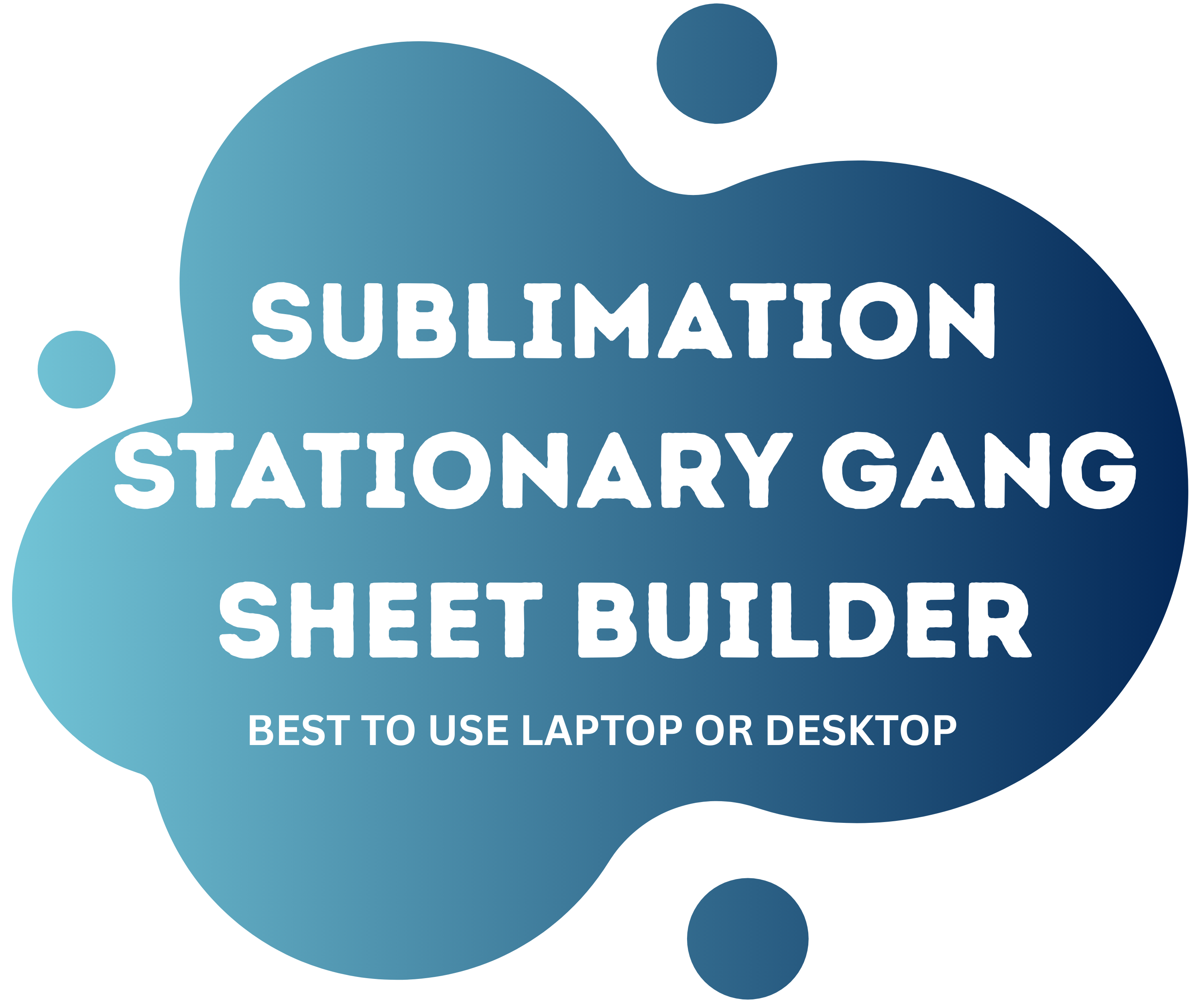 Sublimation Stationary Gang Sheet Builder