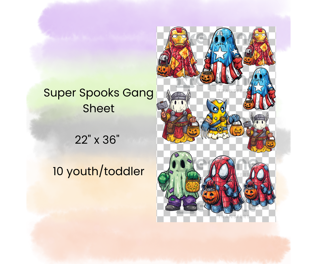 Super Spooks Gang Sheet