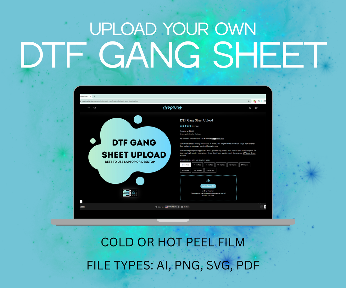 DTF Gang Sheet Upload