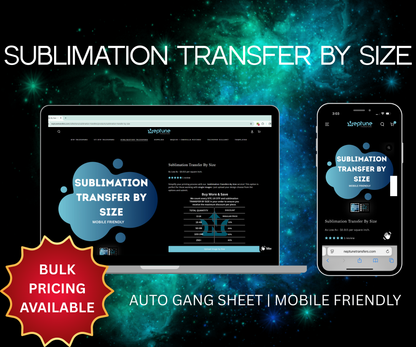 Sublimation Transfer By Size