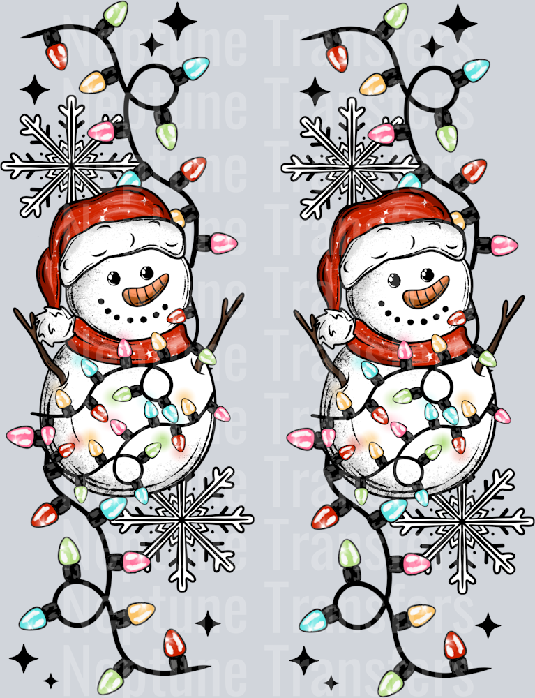 Merry Bright Snowman Sleeves