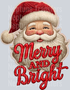 merry and bright faux yarn santa