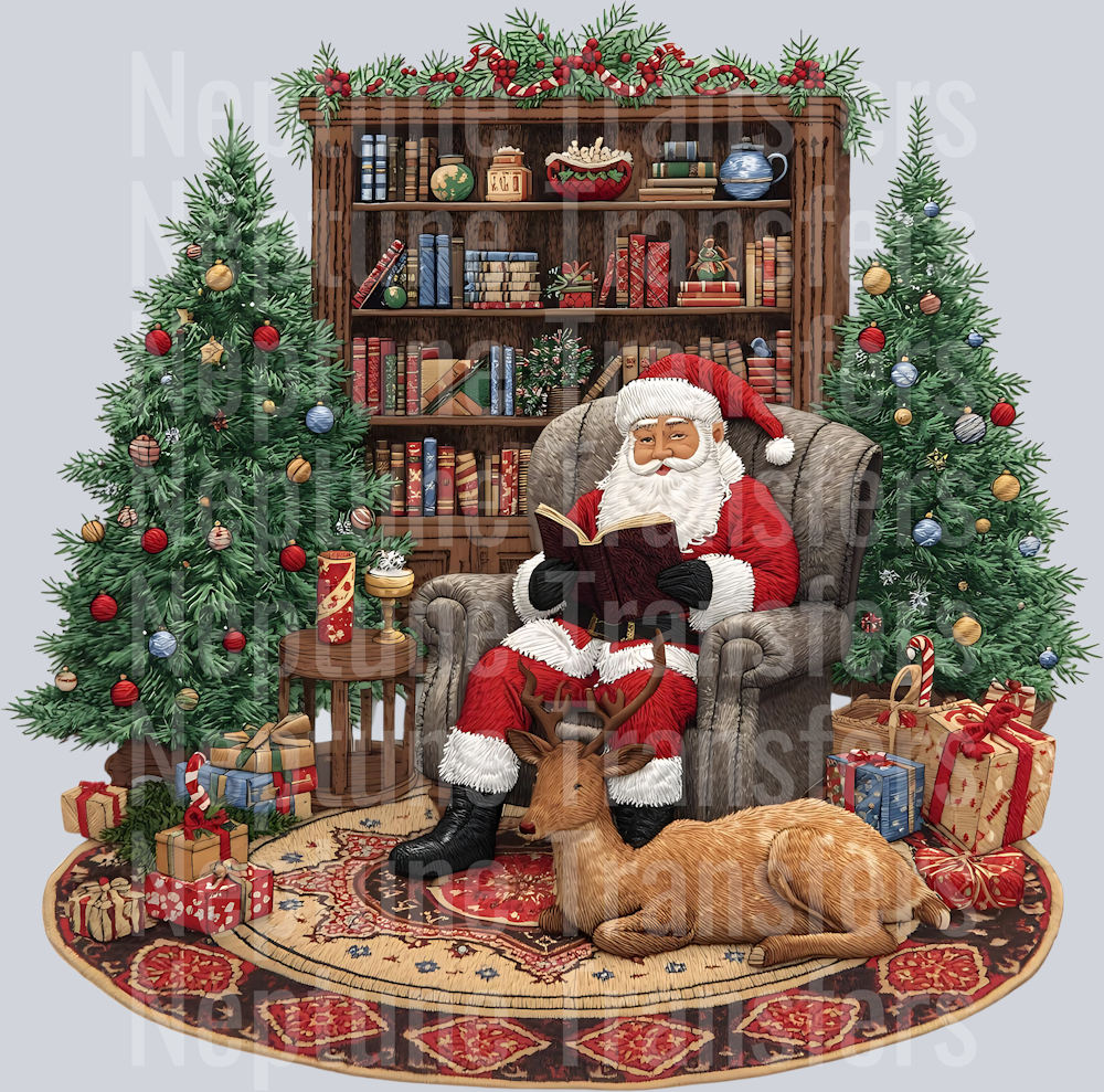 santa reading
