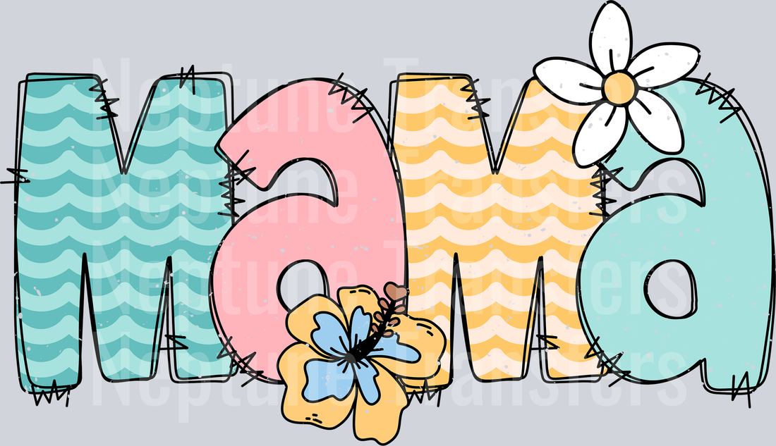 Summer Mama Doodle - Distressed