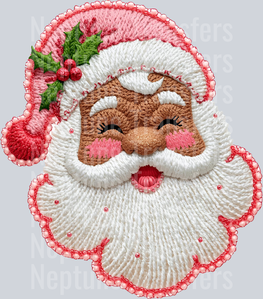 santa pink faux yarn