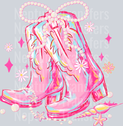 Pretty Pink Cowgirl Boots