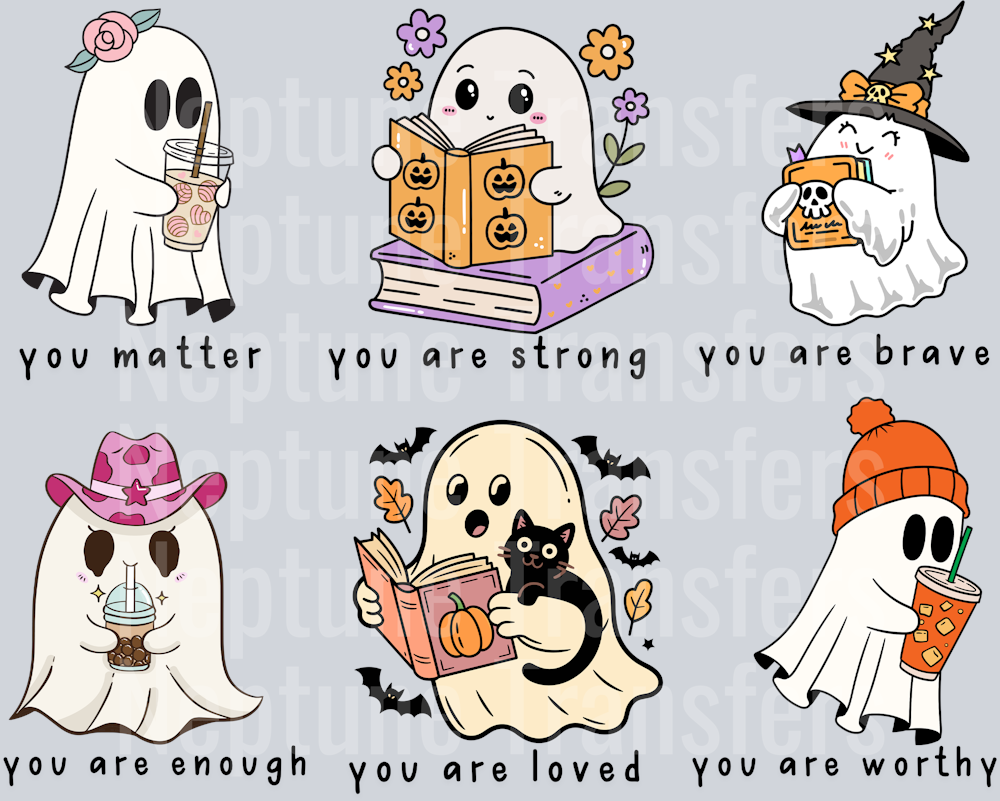 motivational halloween ghosts