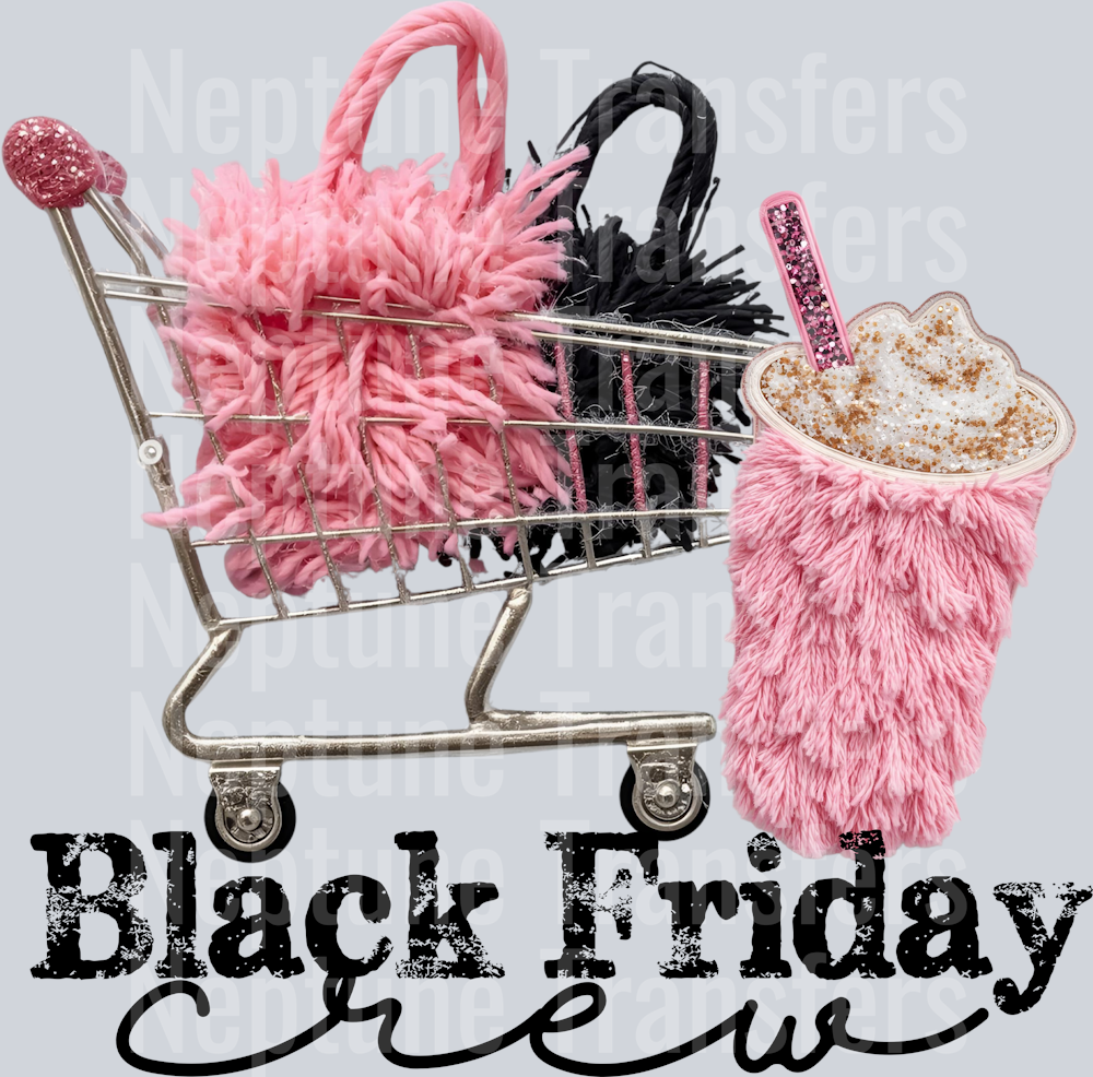 black friday crew faux yarn