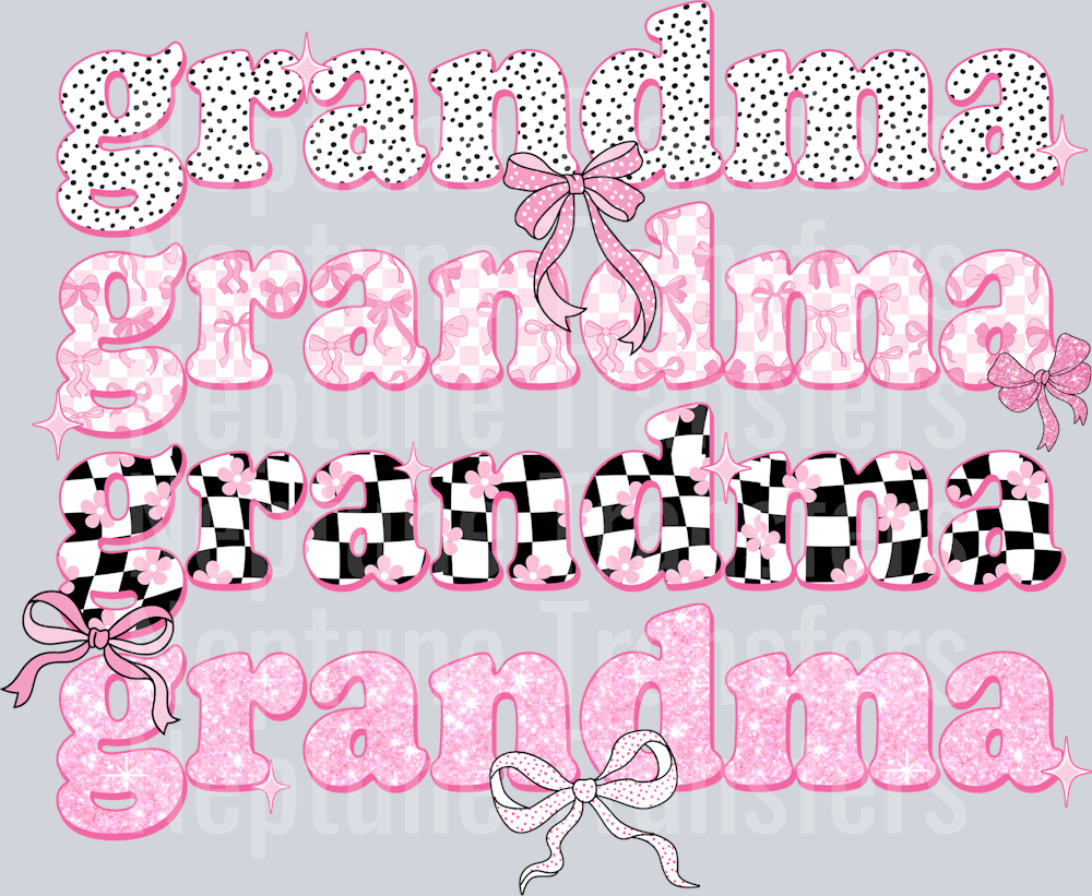 Pink Grandma Checkered