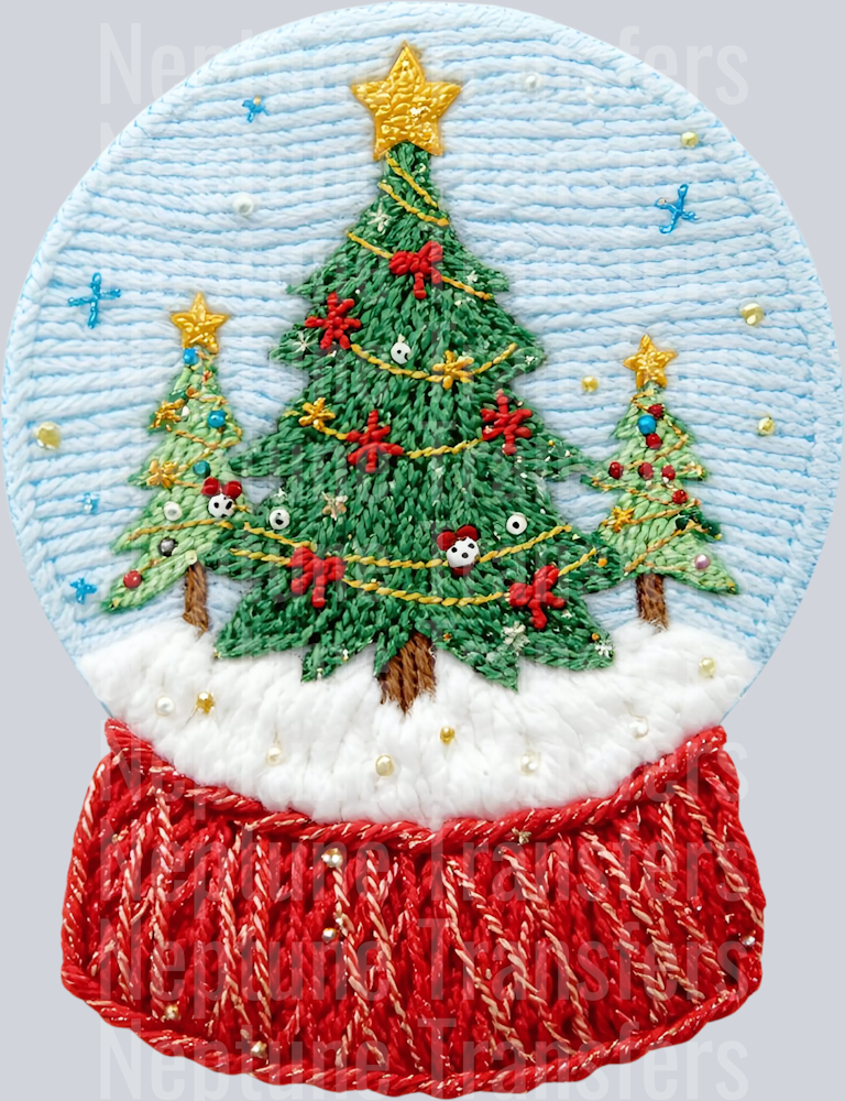 snowglobe faux yarn