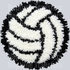 volleyball faux yarn