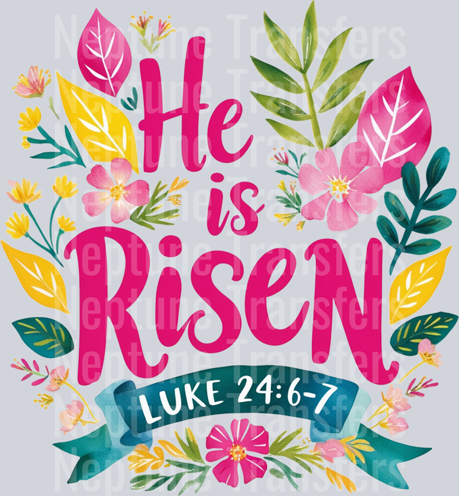 He Is Risen Luke back