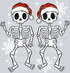 SANTA SKELLIES WHITE