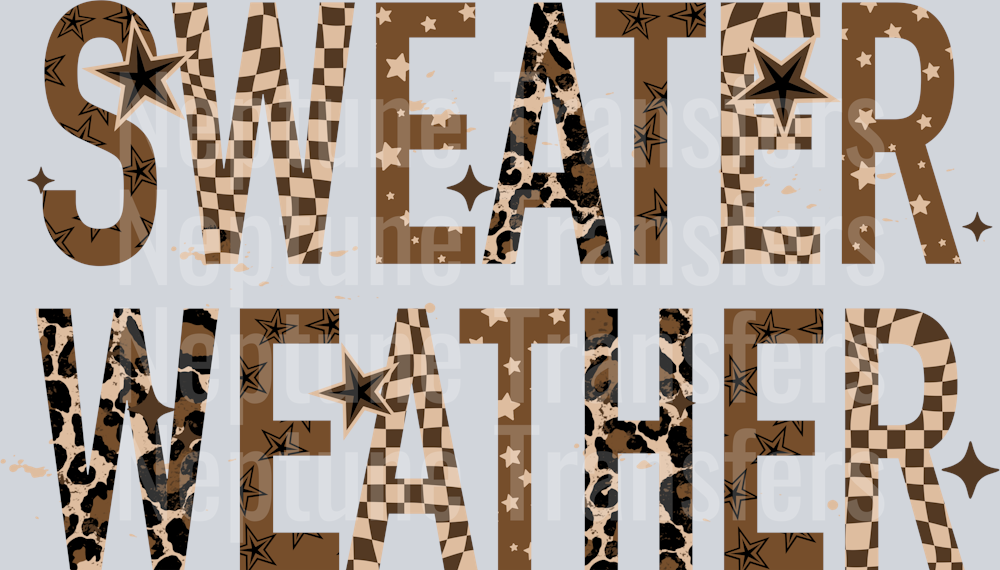 Sweater Weather Cheetah Checker