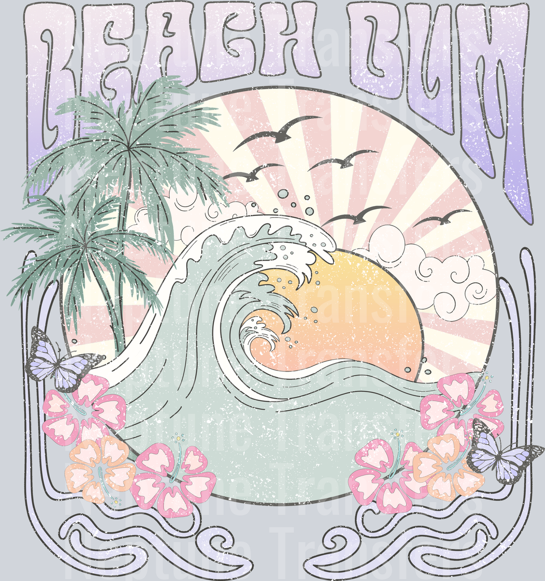 Beach Bum Summer Waves