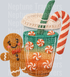 GINGERBREAD CANDY CANE COFFEE