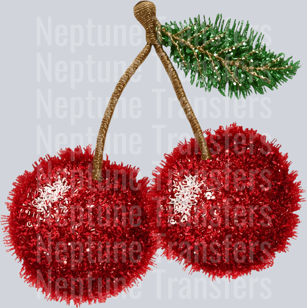 cherry faux yarn