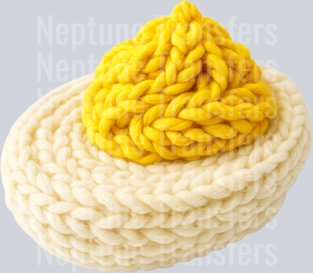 deviled egg faux yarn