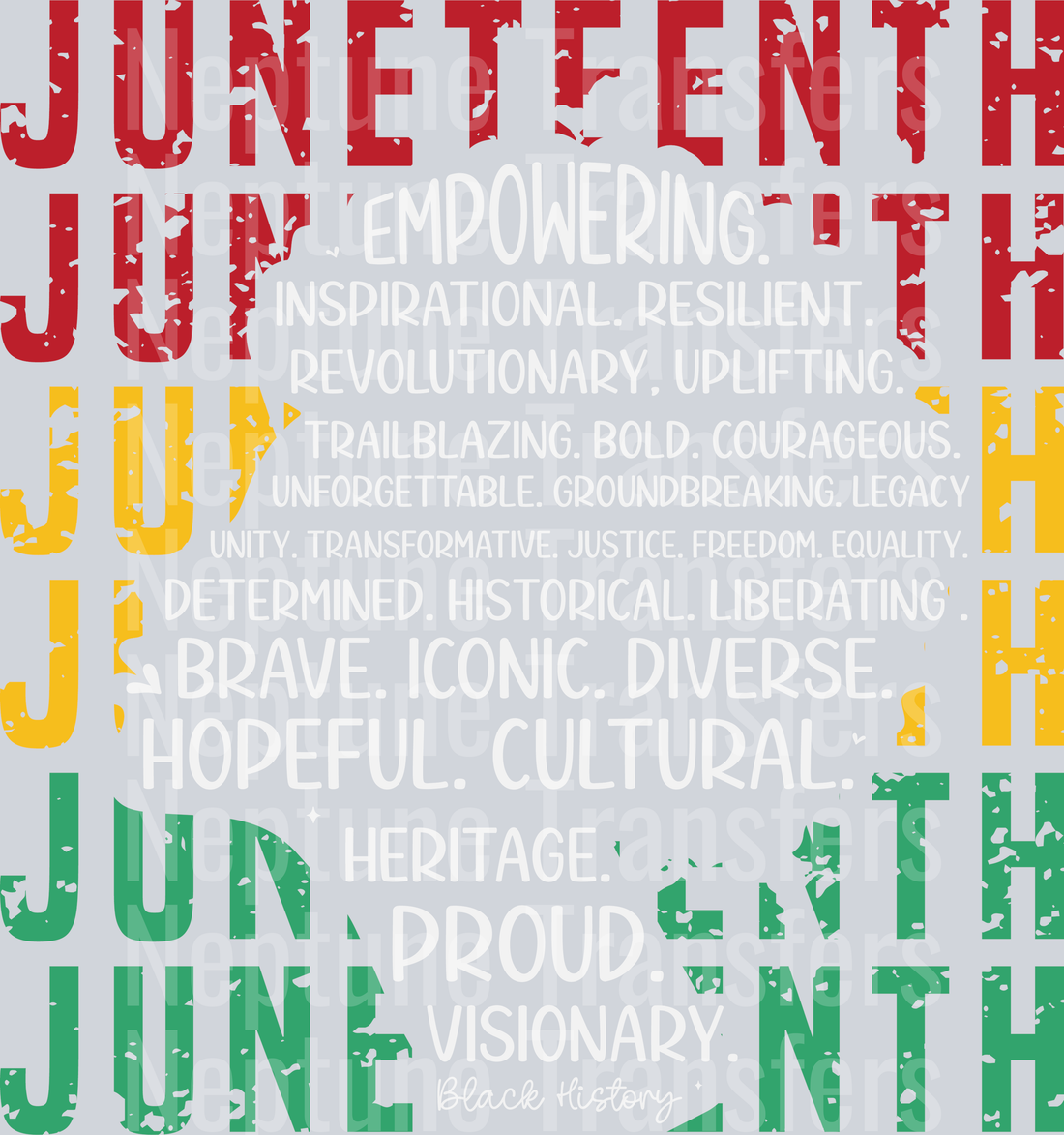 Juneteenth 1865 White Potrait