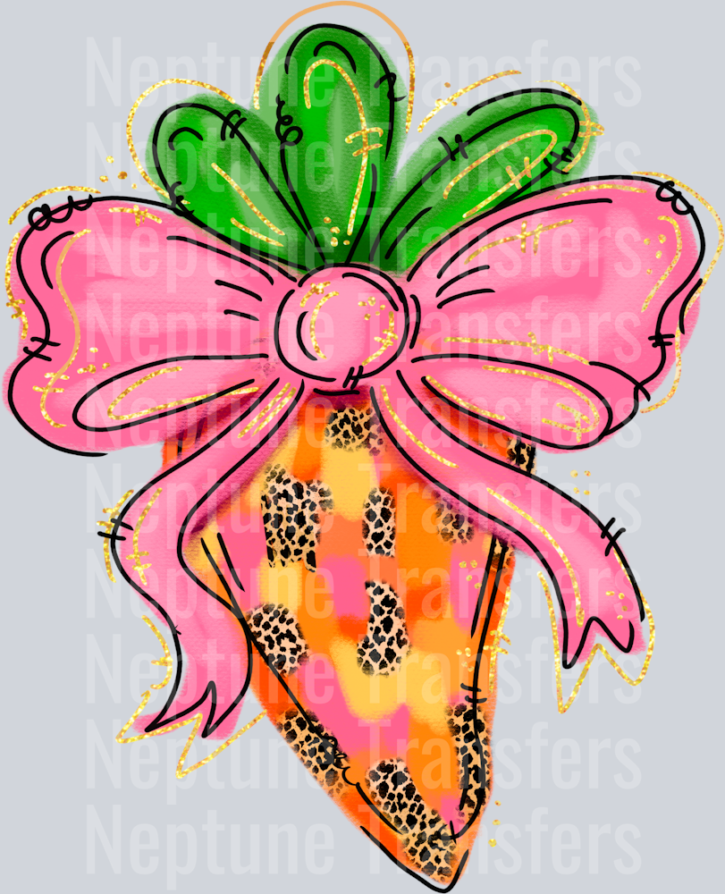 Carrot with Pink Bow