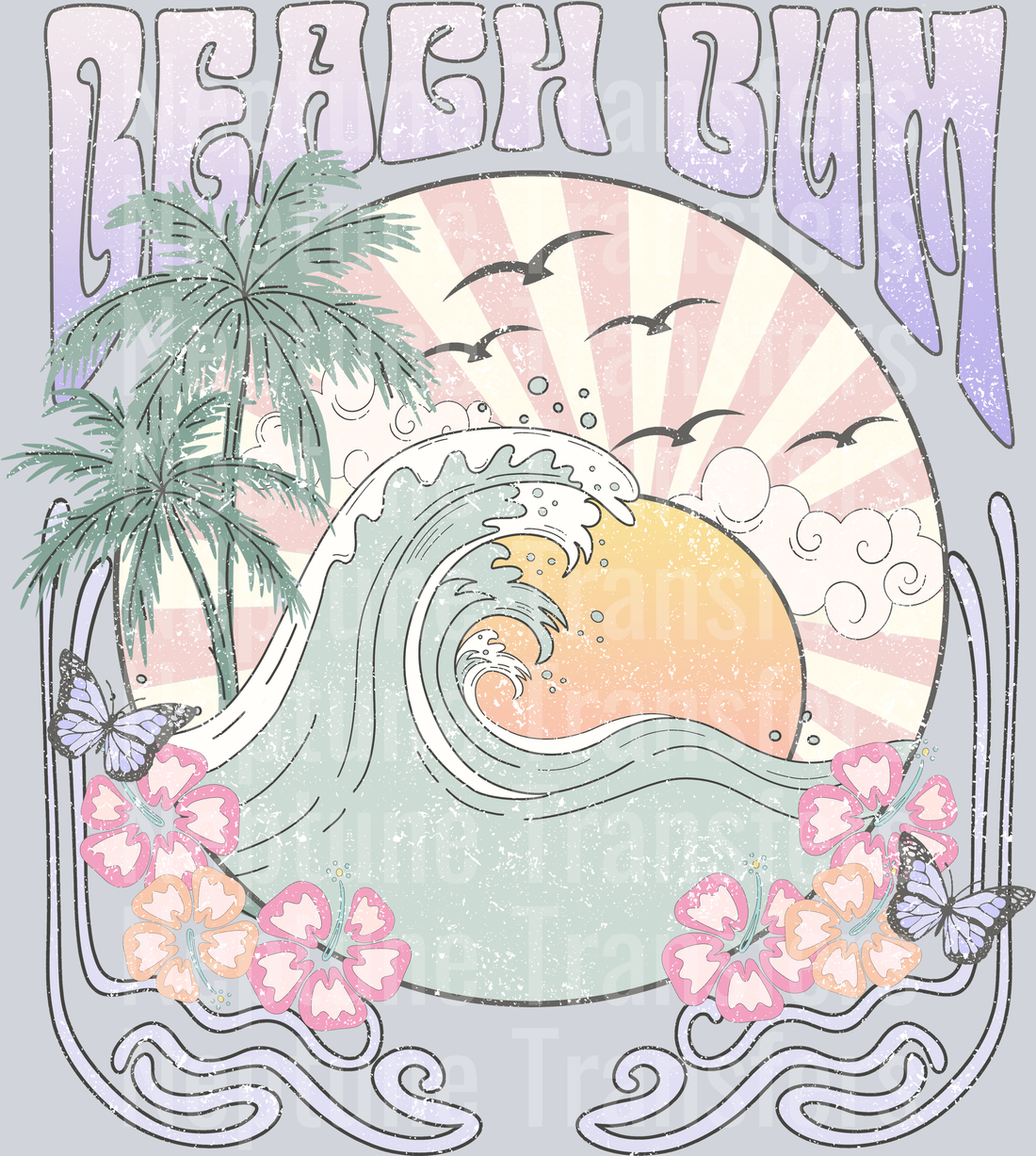 Beach Bum Summer Waves
