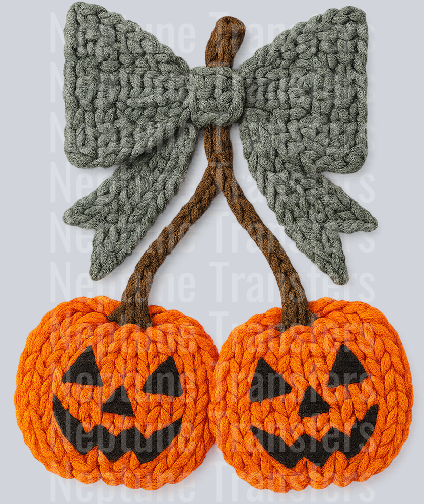 jack o latern bow cherry