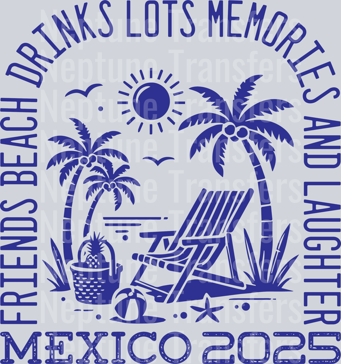 Friends Beach Drinks Mexico 2025