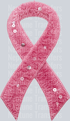 pink cancer ribbon faux yarn