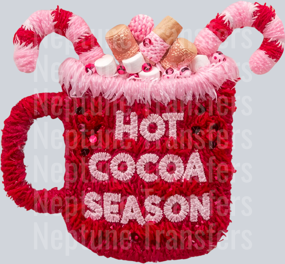 hot cocoa season faux yarn