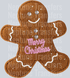 merry christmas gingerbread faux yarn
