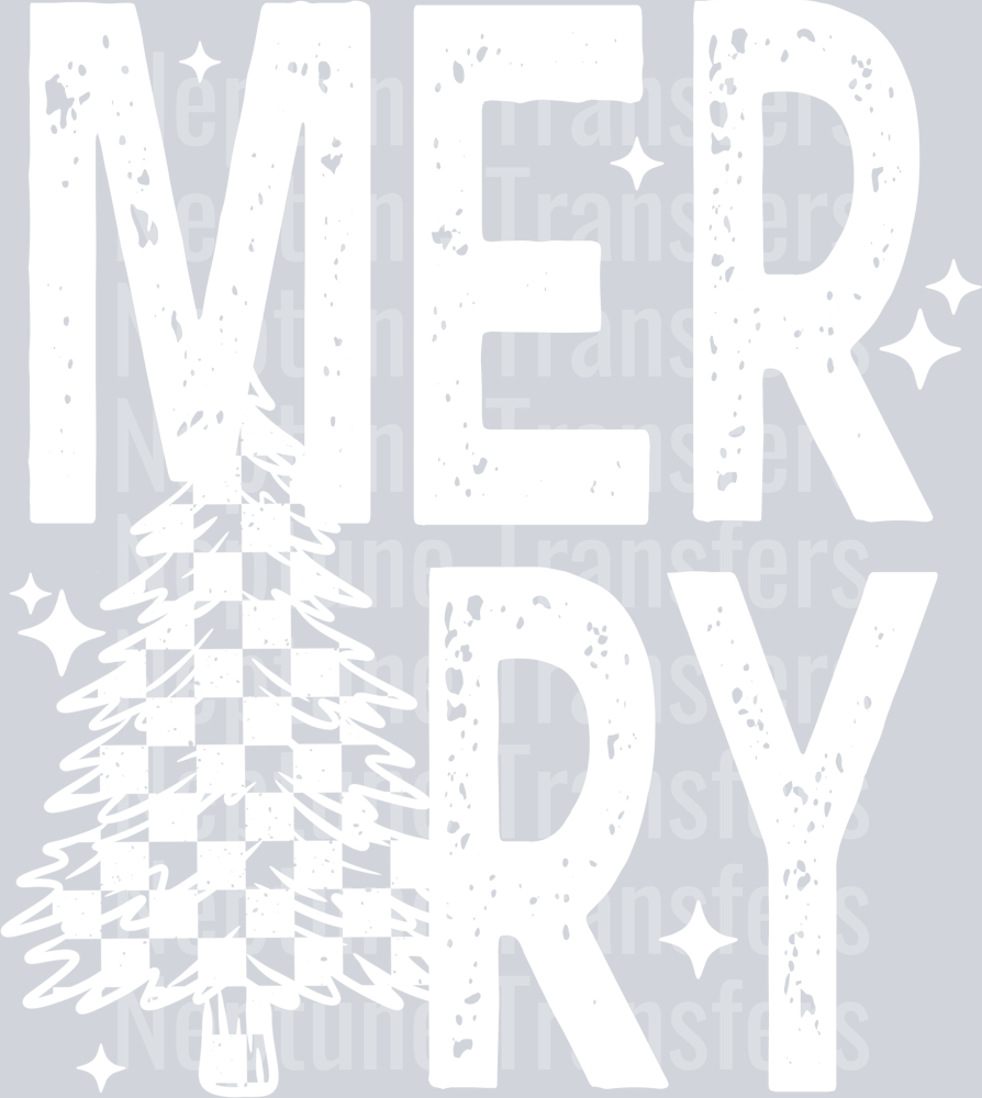 Merry Single Color White